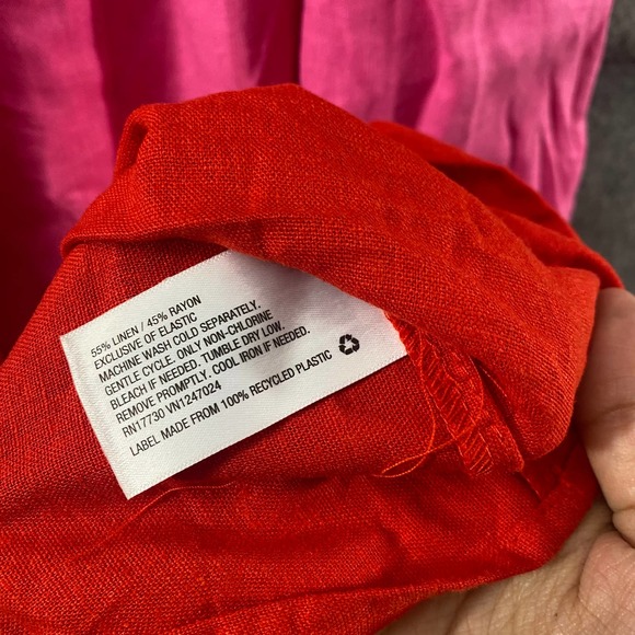 Tabitha Brown x Target Collab Midi Dress XS Pink Red Colorblock Tank A-Line - Picture 10 of 10